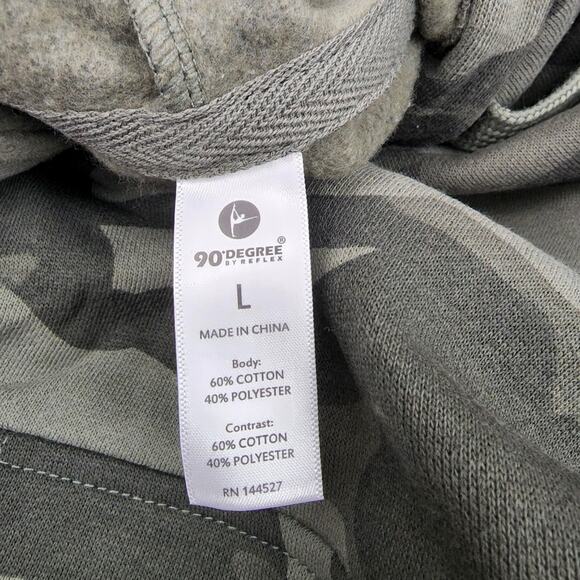 New Camo Hoodie 90 Degree By Reflex Large Hoodie in Dried Sage $68 - Picture 7 of 7